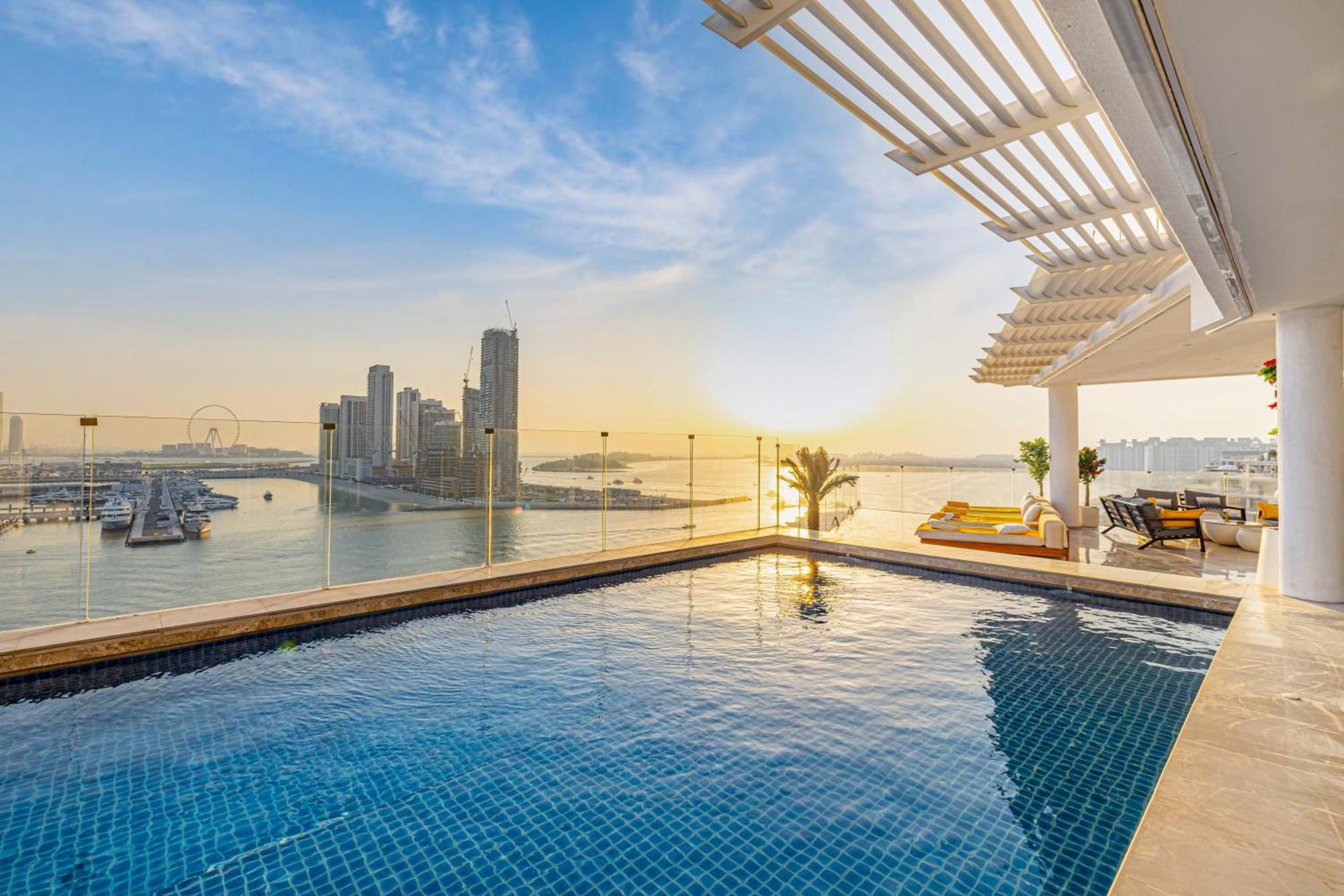 Five Palm Jumeirah 2Br Luxury Penthouse , Full Marina See View With Private Pool Dubai Luaran gambar