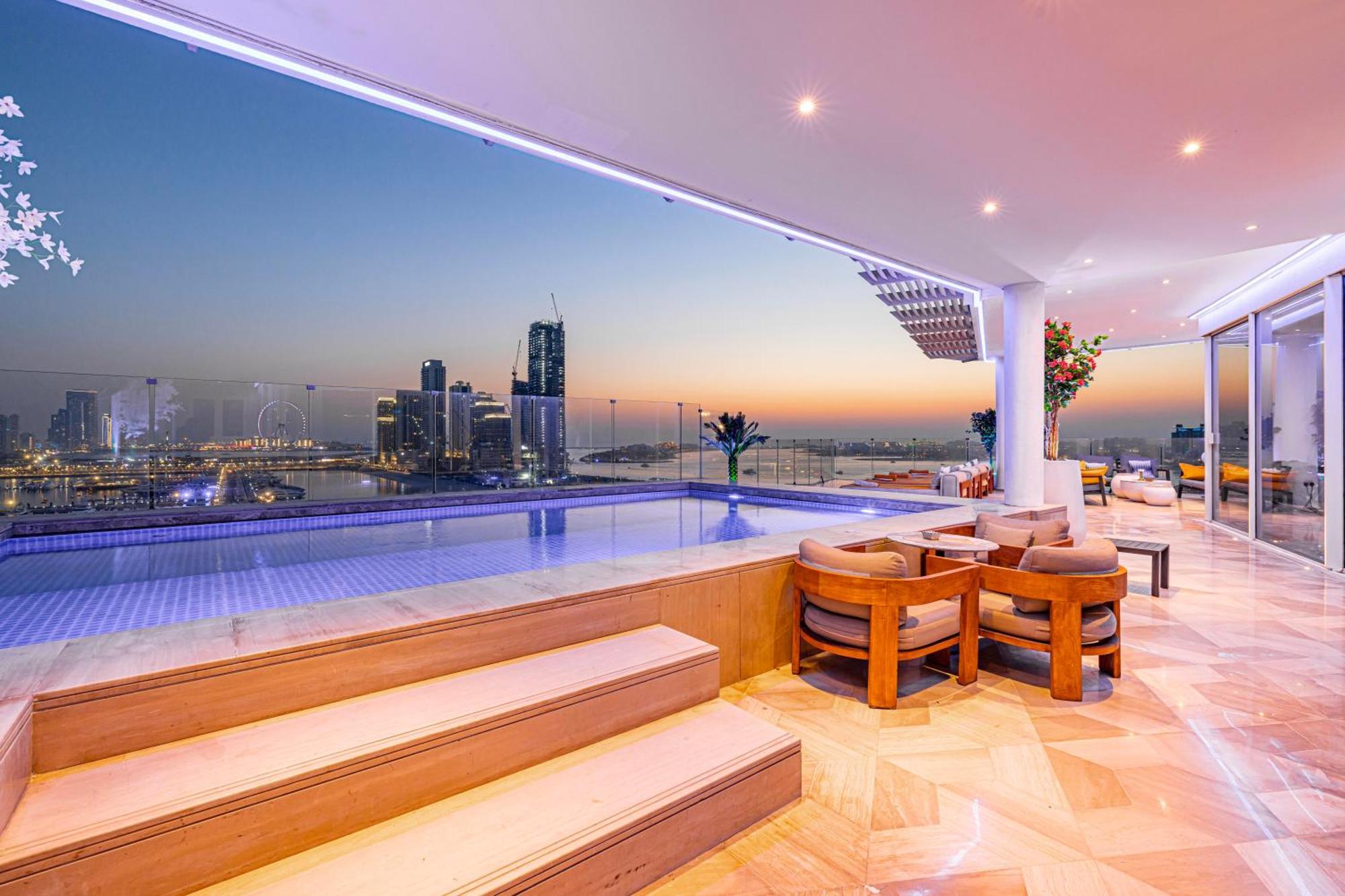 Five Palm Jumeirah 2Br Luxury Penthouse , Full Marina See View With Private Pool Dubai Luaran gambar